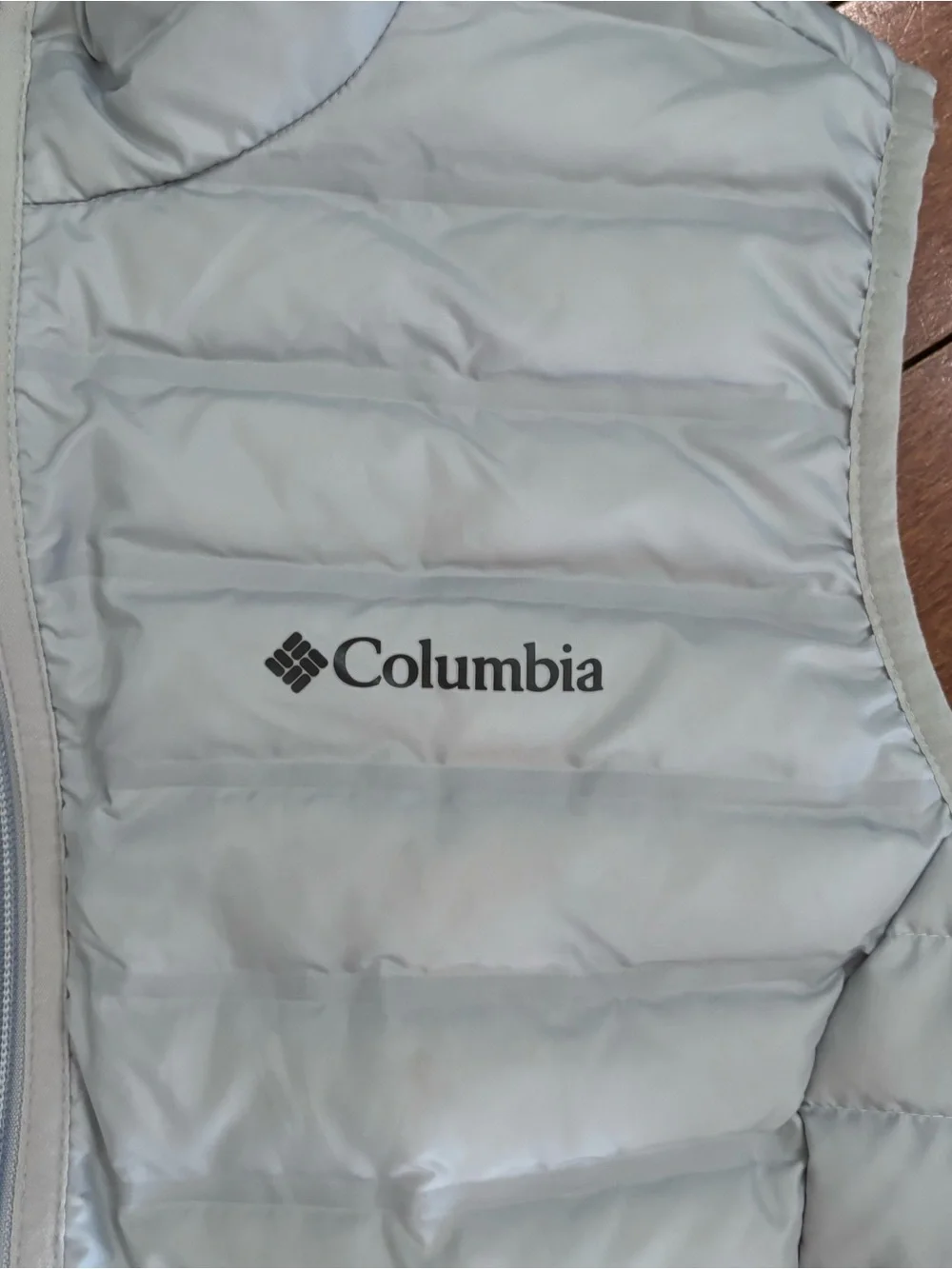 Columbia Light Blue Quilted Puffer Vest